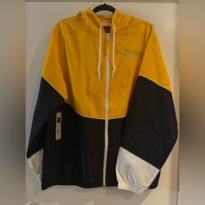 Mitchell and Ness Steelers premium full zip windbreaker jacket L